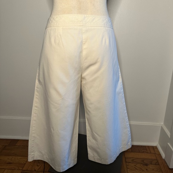 Twelfth street by Cynthia Vincent women's cream linen crop pant - Picture 2 of 8